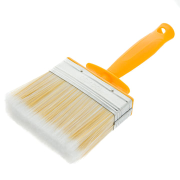 Coral Essentials Block Paint Brush with Synthetic Paintbrush Head for Sheds Fences or Paste 4 inch